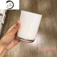 HAOYANGDAO尼达利日式漱口杯塑料情侣简约树脂杯子洗漱杯牙缸 白色
