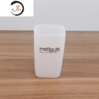 HAOYANGDAO洗漱杯家用刷牙杯子男女学生方形创意简约漱口杯情侣牙刷杯套装 方形白色6119 6.9*6.9*10.