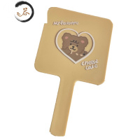 HAOYANGDAO原创juujuubear我爱芝士小熊便携手拿化妆镜子 芝士小熊:手拿镜子便携式用镜