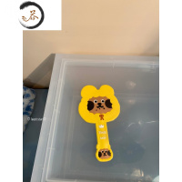 HAOYANGDAO韩国可爱带帽小熊补妆手持镜少女心迷你便携手柄镜随身化妆镜子女 手持镜 帽子熊便携式用镜