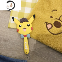 HAOYANGDAO韩国可爱带帽小熊补妆手持镜少女心迷你便携手柄镜随身化妆镜子女 手持镜 皮卡丘便携式用镜