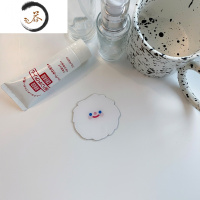 HAOYANGDAO馨帮帮韩版可爱不规则小镜子圆形少女心随身便携化妆镜补妆镜女 3红嘴巴 默认便携式用镜