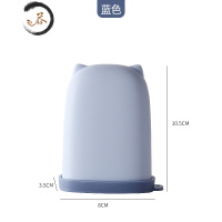 HAOYANGDAO塑料带锁扣旅行肥皂盒迷你便携香皂盒创意硅胶带盖密封防水皂盒 北欧蓝1个[带硅胶密封盖]