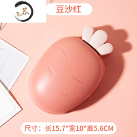 HAOYANGDAO创意香皂盒肥皂盒架家用可爱沥水洗手台家居个性收纳盒子小号带盖 豆沙红