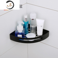 HAOYANGDAO家用舒适 鹰牌毛巾架卫生间黑色浴室套装组合置物架不锈钢烤漆 单层三角置物架浴室用品套件