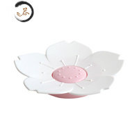 HAOYANGDAO日式ins樱花肥皂盒创意沥水卫生间浴室韩国可爱卡通小儿童香皂托 白色