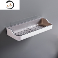 HAOYANGDAO肥皂盒免打孔壁挂式家用卫生间沥水创意个性可爱香皂盒置物架 透明灰[双层沥水 不易泡发]