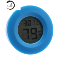 HAOYANGDAO爬虫蜥蜴陆龟箱角蛙蜘蛛IG蛙网箱亚克力箱爬箱温度计电子温湿度计 圆形温湿度蓝