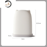 HAOYANGDAO便携香皂盒家用卫生间硅胶带盖置物盒子创意个性旅行肥皂盒 雅致白