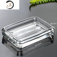 HAOYANGDAO创意大号肥皂香皂盒现代简约皂碟盘子透明蓝色手工皂托 条纹透明