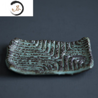 HAOYANGDAO仿古青铜 陶瓷肥皂盒沥水创意卫生间酒店餐厅皂托皂碟香皂盒 仿古青铜纹理皂盒单个f4