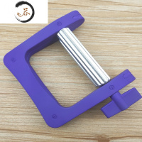 HAOYANGDAO美发挤膏器染膏夹子手动挤压器家用挤牙膏器钥匙挤膏器 磨砂蓝色挤膏器