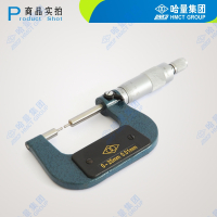 哈量连环小测头外径千分尺 螺旋测微仪器 镶合金 花键 键槽测量0-25 _0.01mm