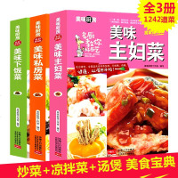 全3册菜谱大全 美味主妇菜私房菜下饭菜 家庭实用川菜烧菜煲汤孕妇菜谱食谱菜谱大全营养美食书籍