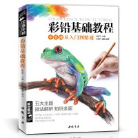 彩色铅笔画零基础入教程材自学手绘本插画动漫临摹初学者儿童成人物书籍古风景动物多肉植物花卉美食篇画册 杨建飞