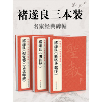 [3本]褚遂良《符经》《雁塔圣教序》《倪宽赞/孟法师碑》中国历代经典碑帖 唐真迹原大字帖书法临摹正楷书籍