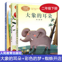 全套3册 大象的耳朵冰波彩色的梦二年级下册必读课外书正版书目老师推荐注音人民教育出版社 蜘蛛开店统编语文教材配套阅读人教