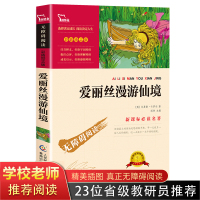 爱丽丝漫游仙境 三年级 无障碍阅读彩图 7-10-12岁青少年版小学生版儿童文学 正版 小学生课外阅读书籍 三四五六年级