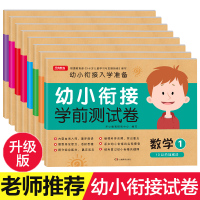 幼小衔接整合教材测试卷全套 学前班数学拼音练习册一日一练大班幼儿园幼儿10十20以内的加减法天天练暑假作业学前幼升小入学