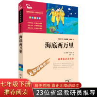 海底两万里正版书 原著小学版 正版精美带有彩色插图 青少年版无障碍阅读版 名师导读 凡尔纳名著 小学初中学生课外阅读书籍
