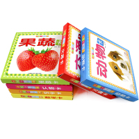 早教卡片儿童 全套6盒宝宝认知卡片 益智动物水果识图识物认字卡 幼儿 启蒙训练婴幼儿基础识字 学龄前幼儿园婴儿书籍0-1