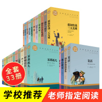 世界名著全套33册套装 巴黎圣母院书正版 悲惨 傲慢与偏见 飘 昆虫记 小王子 简爱 基督山伯爵 老人与海原版书籍畅