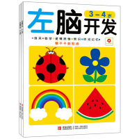 右脑左脑开发3~4岁全2册 小红花书籍儿童读物益智游戏