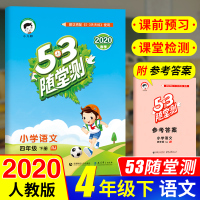 2020春 曲一线小儿郎53随堂测小学语文四年级下册RJ人教版 全国通用 五三随堂测小学4年级下同步课堂练习册 建议搭配