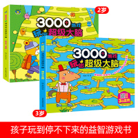 全套2册 大脑开发训练书2-3岁幼儿童专注力思维训练游戏书观察力注意力全脑左脑右脑潜能数学逻辑记忆力 培养孩子智力早教益