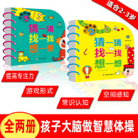 益智书籍 开发大脑幼儿早教全脑潜能思维训练大书儿童2-3岁 两岁宝宝益智早教书大班游戏书左右脑专注力训练2岁找婴幼儿书小