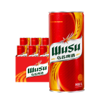 [乌苏啤酒正品专卖]新疆大红乌苏1L*6桶1升大桶装整箱拉格黄啤