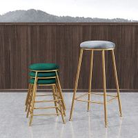 杞沐北欧现代家用吧台椅咖啡餐厅酒吧台简约轻奢高脚椅前台凳子可叠放