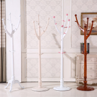 杞沐欧式实木衣帽架简易时尚挂衣架创意树形衣服架卧室落地衣架衣物架