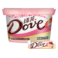 德芙小清新碗装巧克力草莓抹茶芒果酸奶味曲奇白巧克力休闲零食小吃