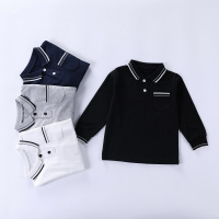 珍妮羊童装春秋打底衫男童衬衣polo衫宝宝儿童上衣洋气婴儿长袖T恤333