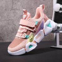 女童鞋子2020春秋新款潮女孩透气网面中大童儿童