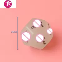 情趣体位12面骰子夜光英文家务约会恋爱酒令色子扑克棋牌转盘 吉祥小炮 八件套情趣色子