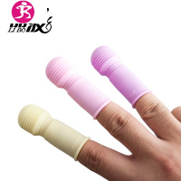 热卖手指震动棒 性用器女性自慰器成人用品情趣成人用品 吉祥小炮 玫红色手指震动按摩器