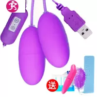 自慰器跳蛋学生成人情趣用具女性用品玩具工具夫妻高潮专用系列 吉祥小炮 紫色双跳蛋(保密)SM服饰