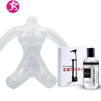 充气娃娃真人炮架枕头半透明磨砂抱枕飞机飞杯炮架名器真带毛 吉祥小炮 里沙+打气+润滑油