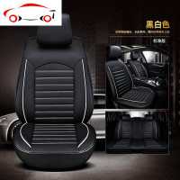 长城风骏5皮卡坐垫套四季汽车座套欧洲版全包风俊6座椅套专用皮革 JING PING Q01温馨米豪华款