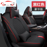 丰田八代凯美瑞座套 全包四季汽车通用坐垫19款专用第八代座椅套 JING PING 豪华版-黑色蓝边