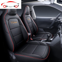 大众tcross座套途铠专用全包四季通用汽车坐垫T-cross途凯坐垫套 JING T-cross专用全皮红线红色标准版