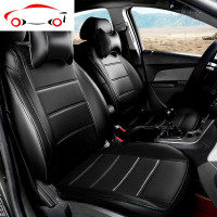 雪佛兰科沃兹赛欧科鲁兹创酷专用汽车座套全包围四季坐垫座椅套 JING PING 升级豪华皮革-经典棕色