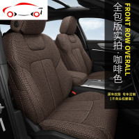 汽车坐垫全包思域十代雅阁座椅套XRV本田CRV缤智冠道凌派四季座套 JING PING [全包版]黑灰色