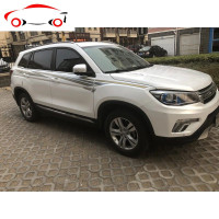 长安CS75车身彩条 专用车贴 个性车身贴腰线拉花 改装贴纸装饰贴 JING PING 款式一[普通材质]