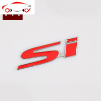 十代思域车贴改装 本田新思域专用SI标中网标尾标标志贴车身改装 JING PING TYRER黑红标