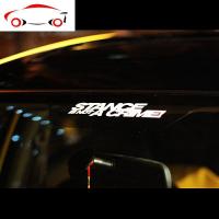 西西车贴 STANCE IS NOT A CRIME JDM HELLAFLUSH 汽车 反光贴 反光白(反光银白)如图