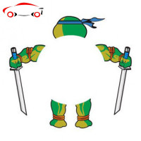 适用于18-20款别克新君威君越英朗改装车标贴纸装饰搞笑尾标车贴 JING PING 蝙蝠-黑色