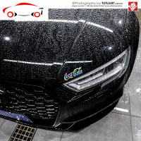 TUTU圖圖車貼 美潮纹身字体前铲贴 幻彩花艺字体个性定制车身贴花 JING PING CALA小号10CM幻彩色